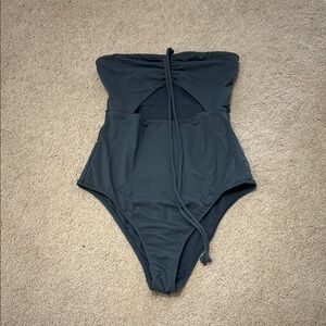 Billabong Dark Gray One Piece Swimsuit